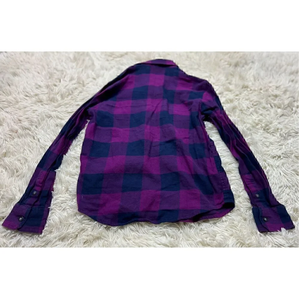 4 piece size 7-8 Boys Long Sleeve Button Down Flannel Bundle by Old Navy & Aberc